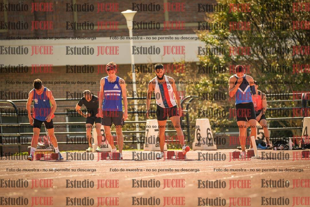 Fotos de los 100 m llanos de varones