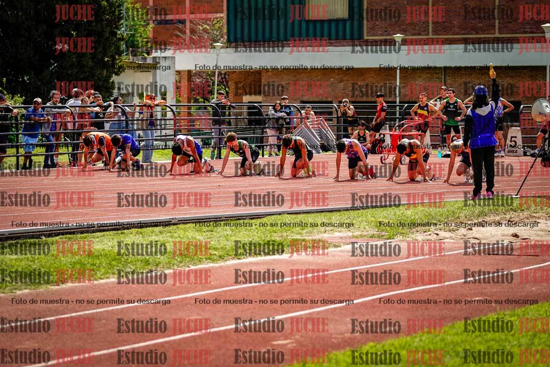 Fotos de los 100 m de varones