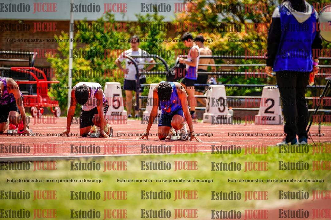 Fotos de los 100 m llanos de varones