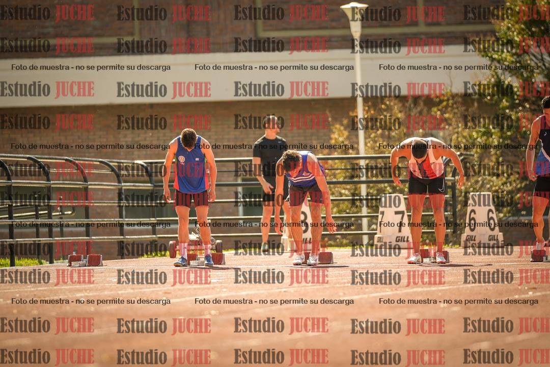 Fotos de los 100 m llanos de varones