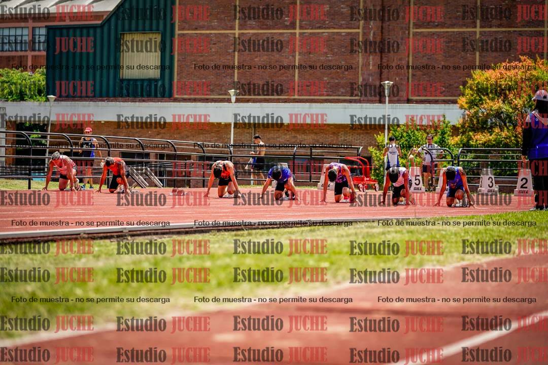 Fotos de los 100 m llanos de varones