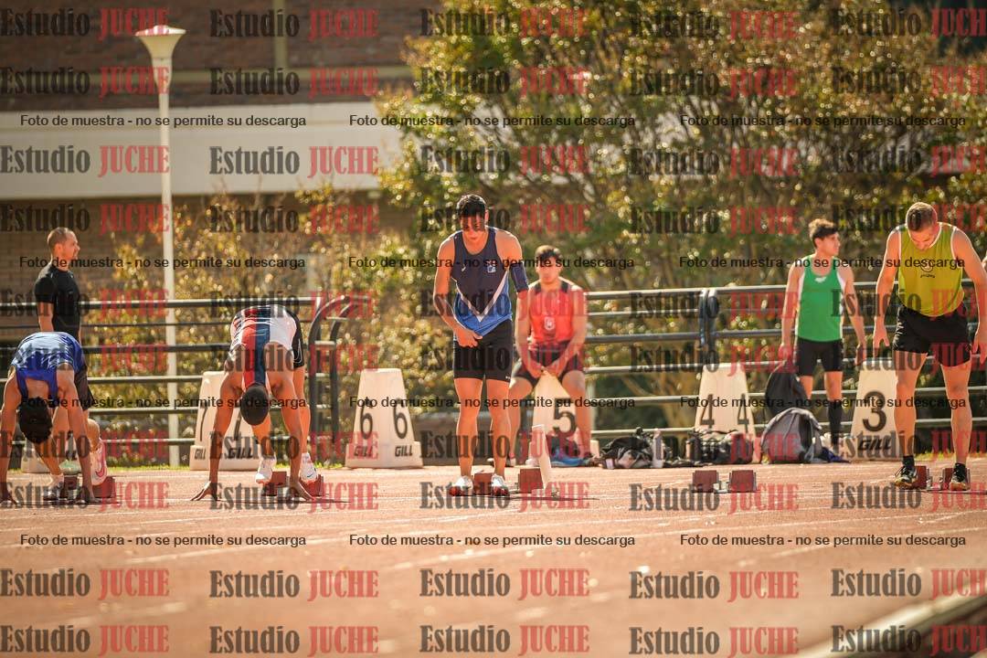 Fotos de los 100 m llanos de varones