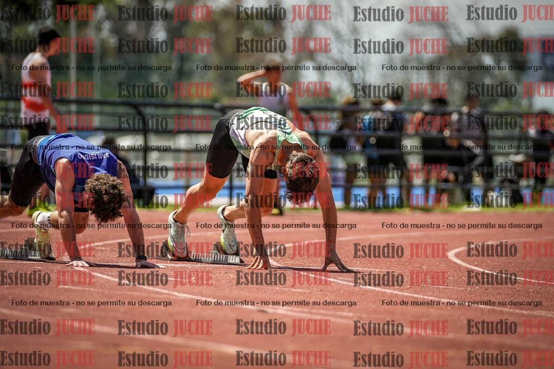 Fotos de los 100 m llanos de varones