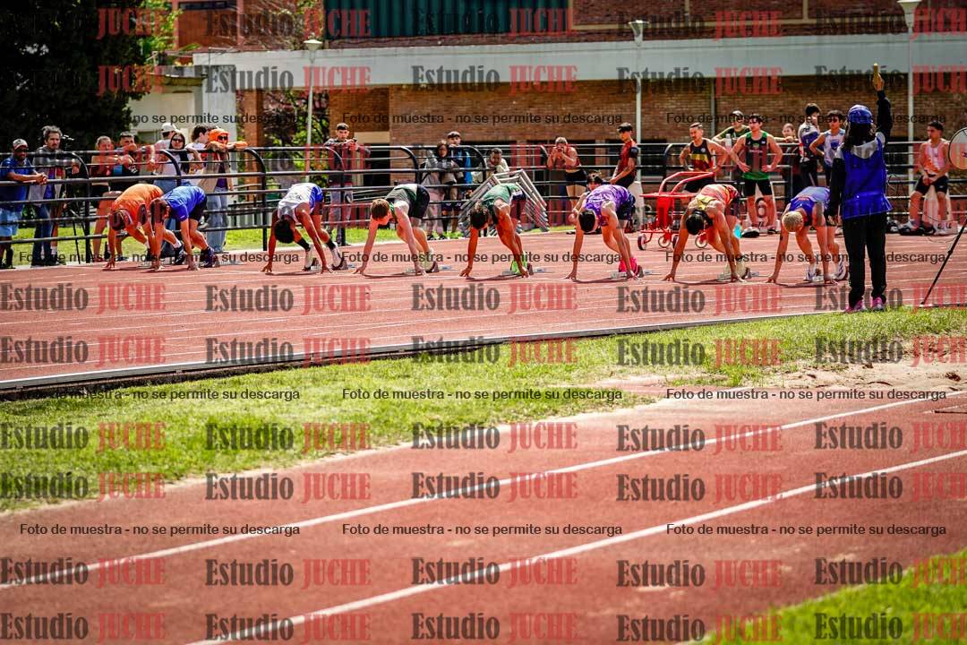 Fotos de los 100 m de varones