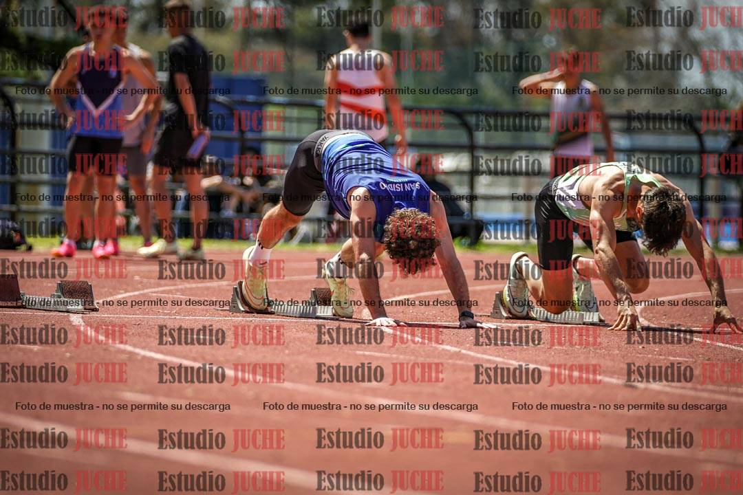 Fotos de los 100 m llanos de varones