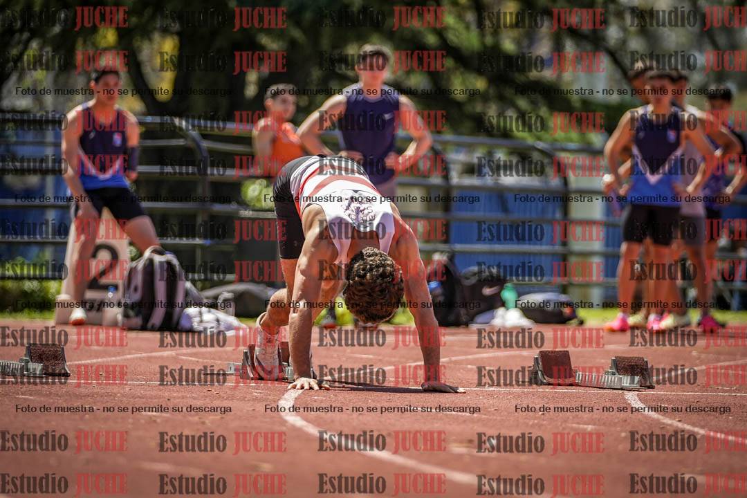 Fotos de los 100 m llanos de varones