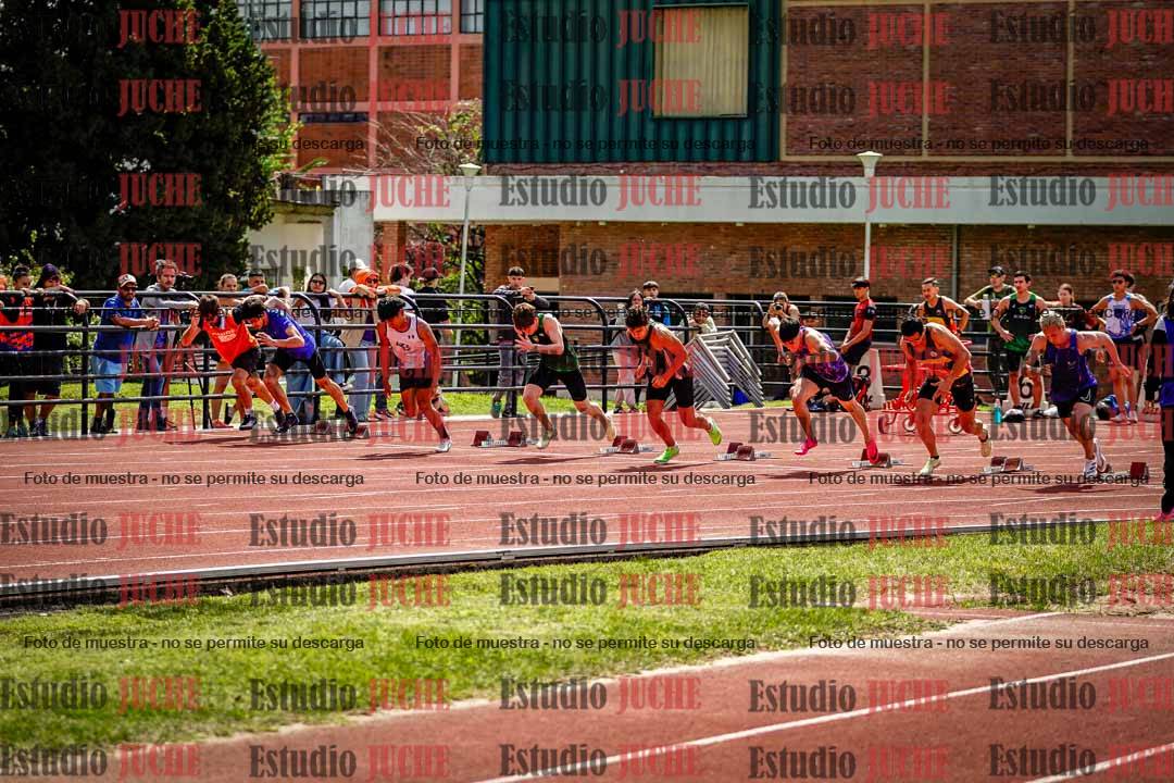 Fotos de los 100 m de varones