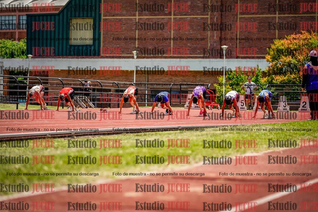 Fotos de los 100 m llanos de varones