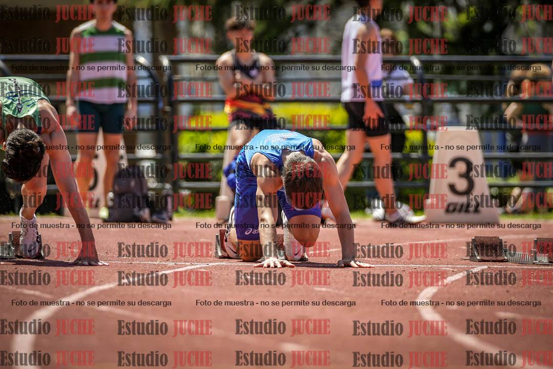 Fotos de los 100 m llanos de varones