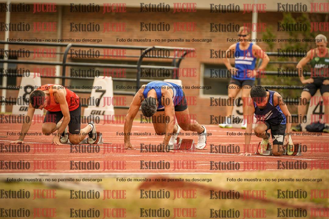 Fotos de los 100 m llanos de varones