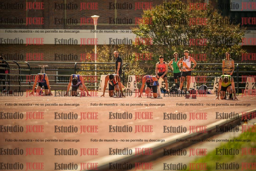 Fotos de los 100 m llanos de varones