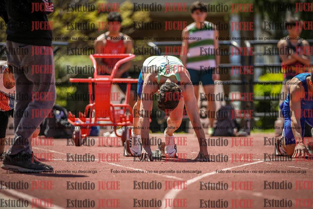 Fotos de los 100 m llanos de varones