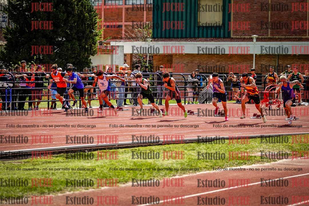 Fotos de los 100 m de varones