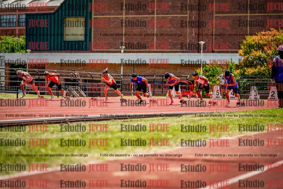 Fotos de los 100 m llanos de varones