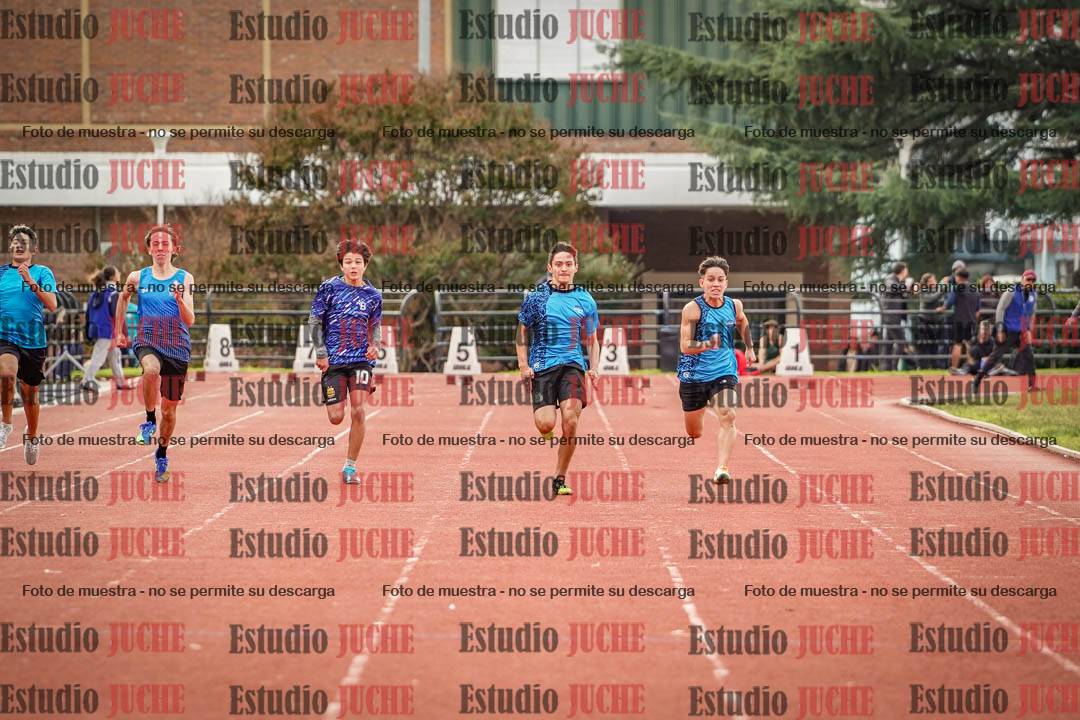 Fotos de los 100 m llanos de varones