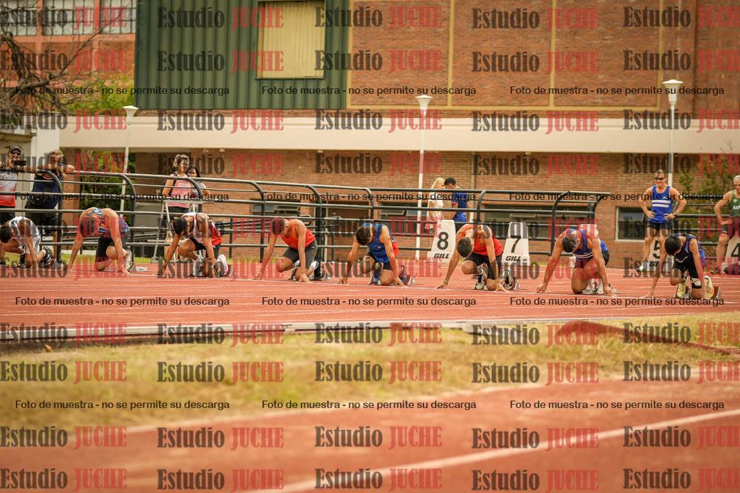 Fotos de los 100 m llanos de varones