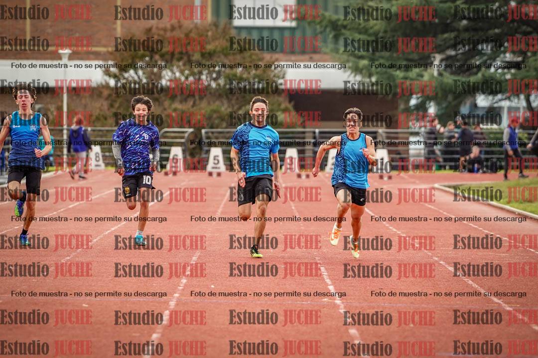 Fotos de los 100 m llanos de varones