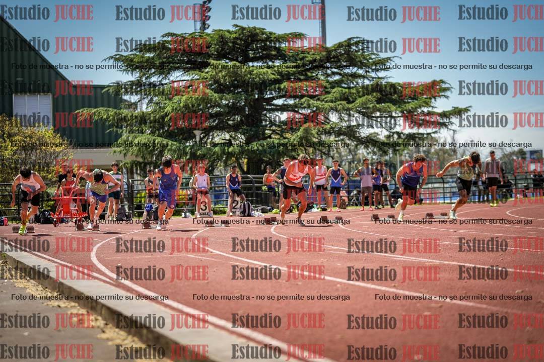 Fotos de los 100 m llanos de varones