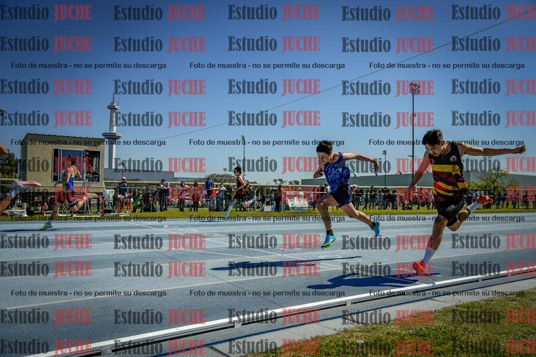 Fotos de los 100 m llanos de varones