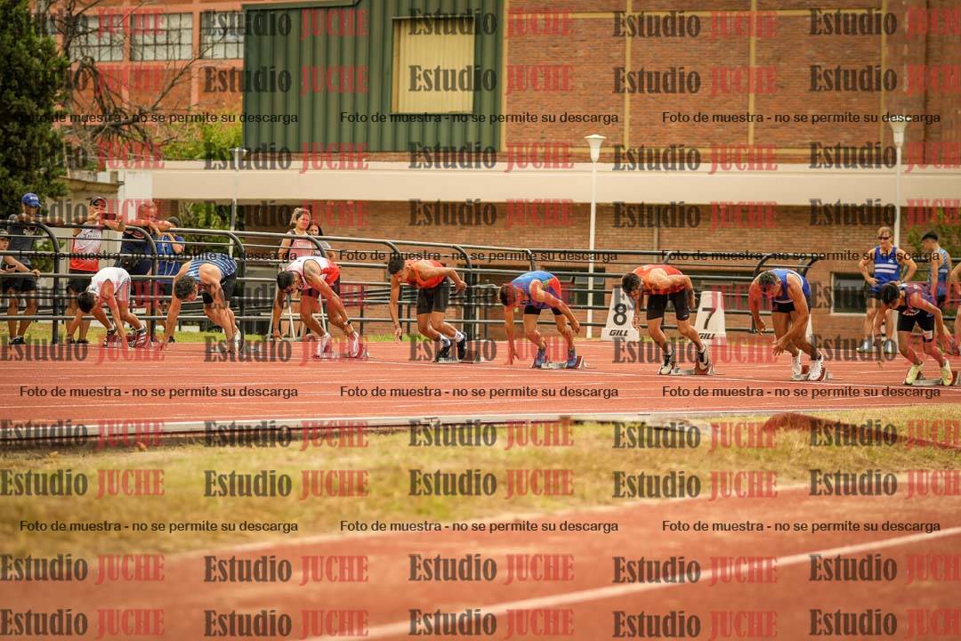 Fotos de los 100 m llanos de varones