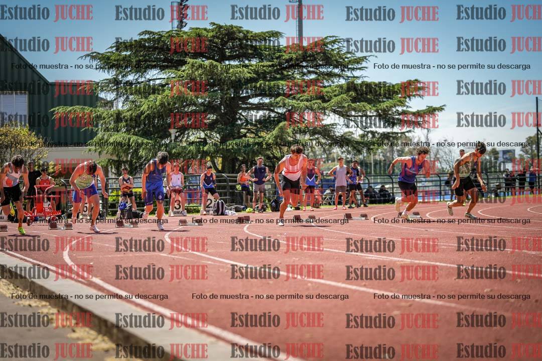 Fotos de los 100 m llanos de varones