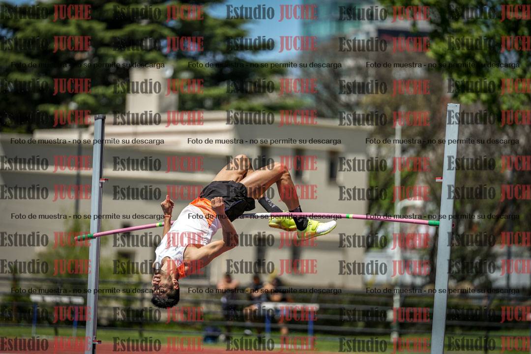 Fotos del salto en alto de varones