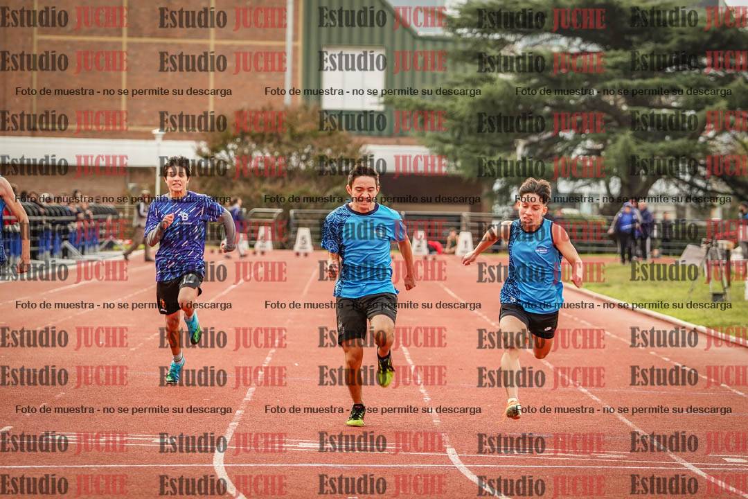 Fotos de los 100 m llanos de varones