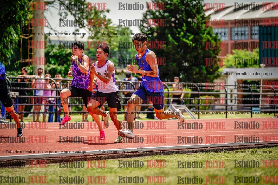 Fotos de los 100 m llanos de varones