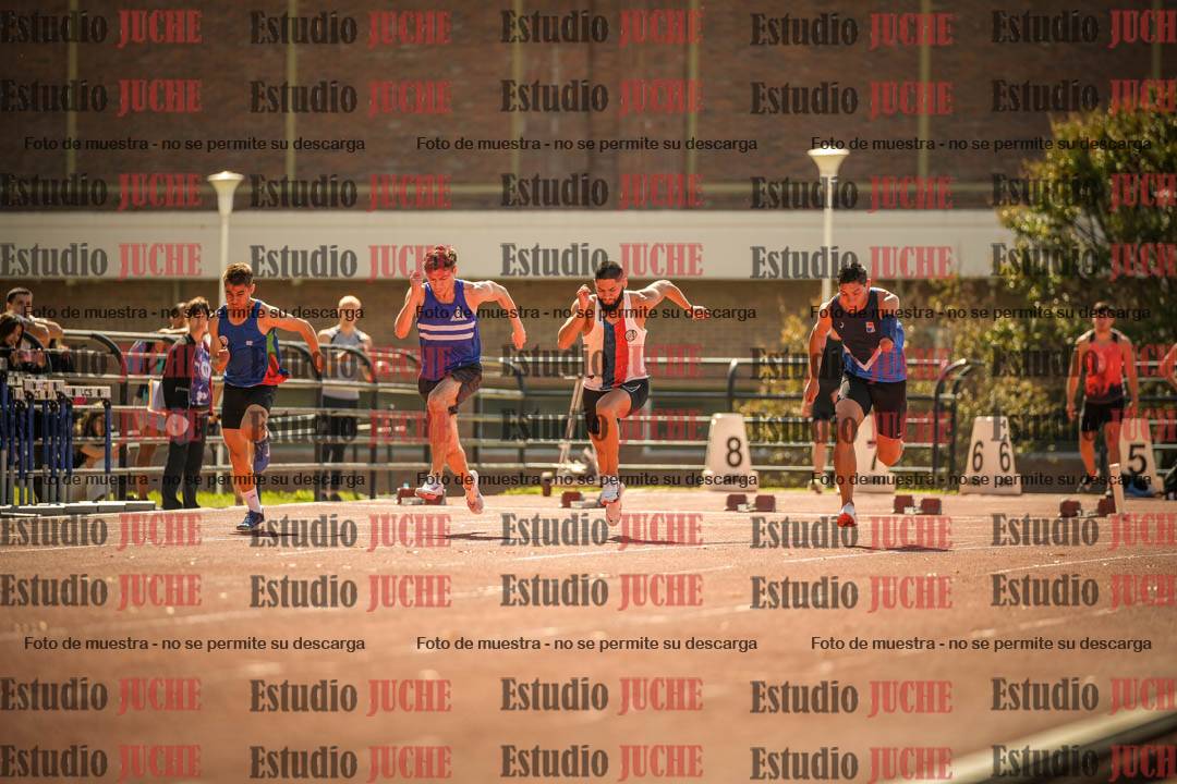 Fotos de los 100 m llanos de varones