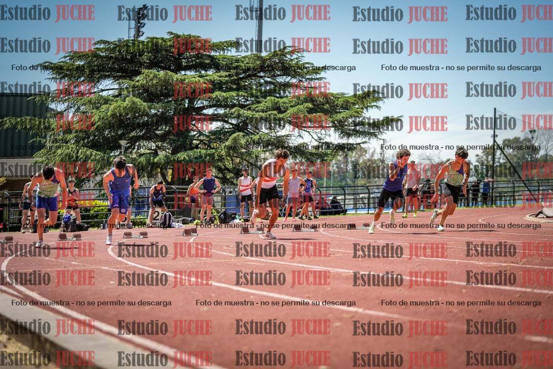 Fotos de los 100 m llanos de varones