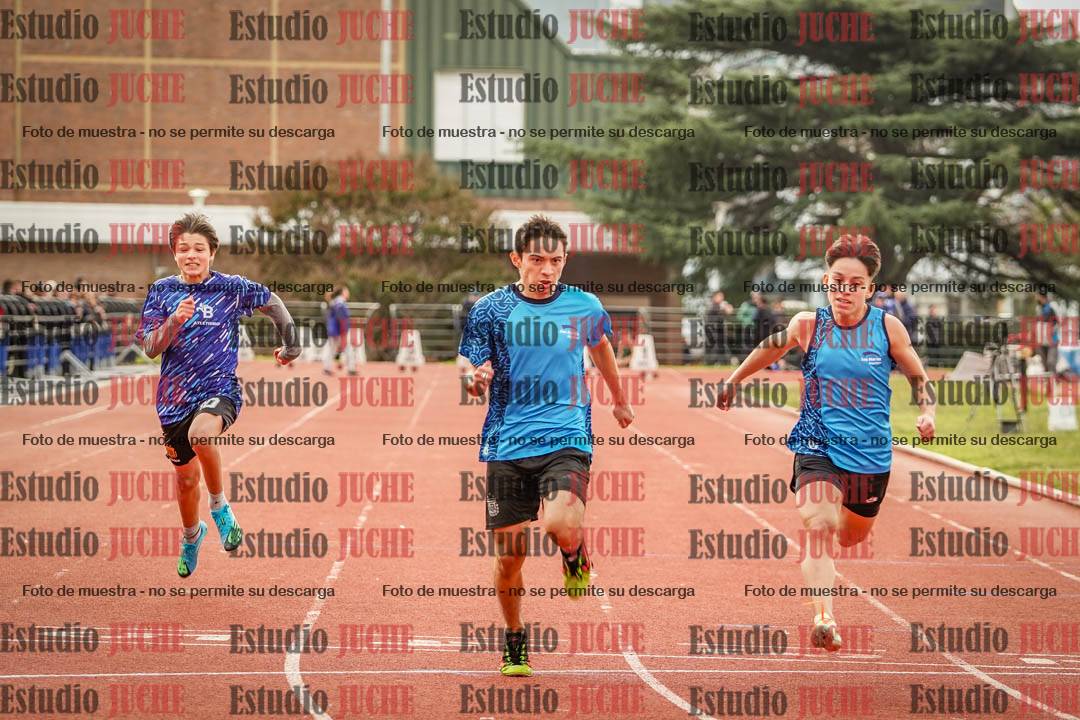 Fotos de los 100 m llanos de varones