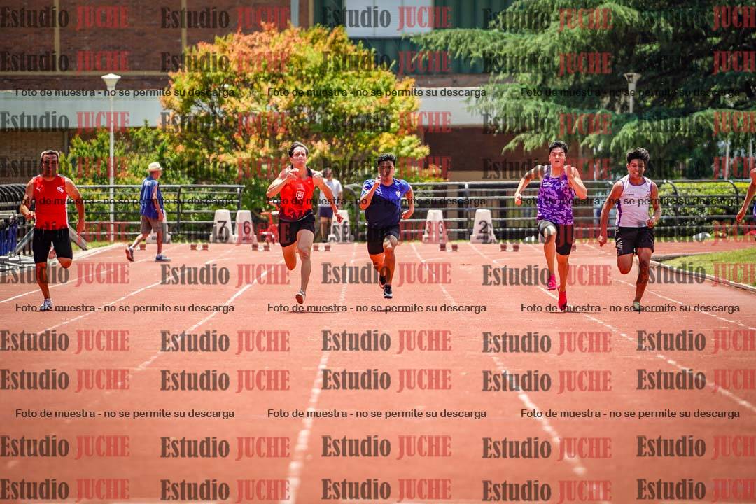 Fotos de los 100 m llanos de varones