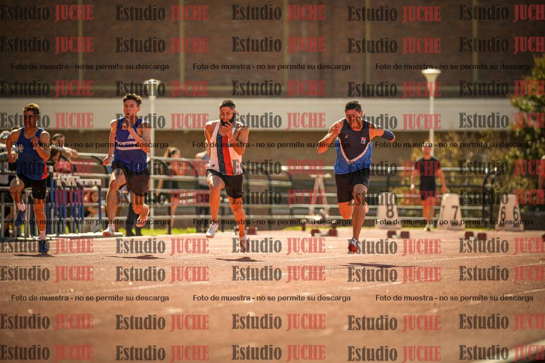 Fotos de los 100 m llanos de varones
