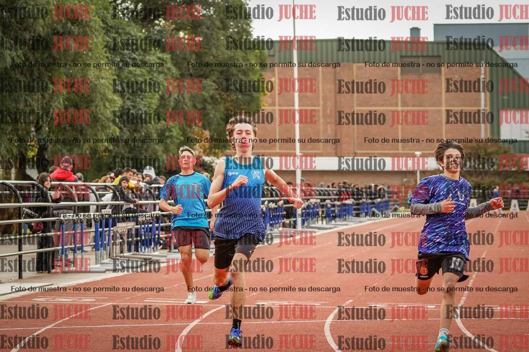Fotos de los 100 m llanos de varones