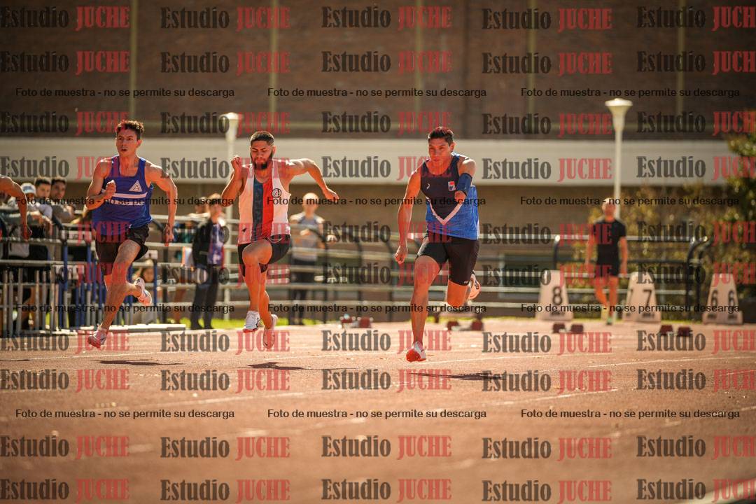 Fotos de los 100 m llanos de varones