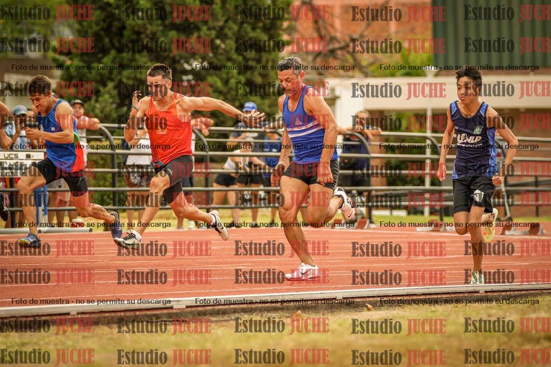 Fotos de los 100 m llanos de varones