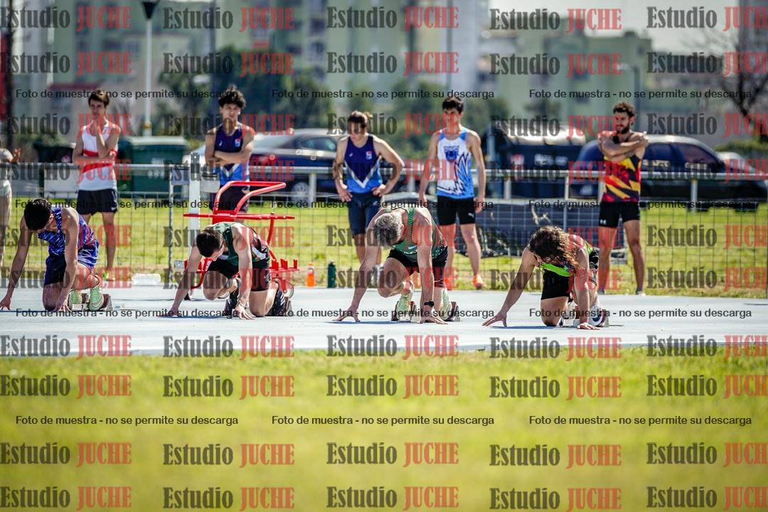 Fotos de los 100 m llanos de varones