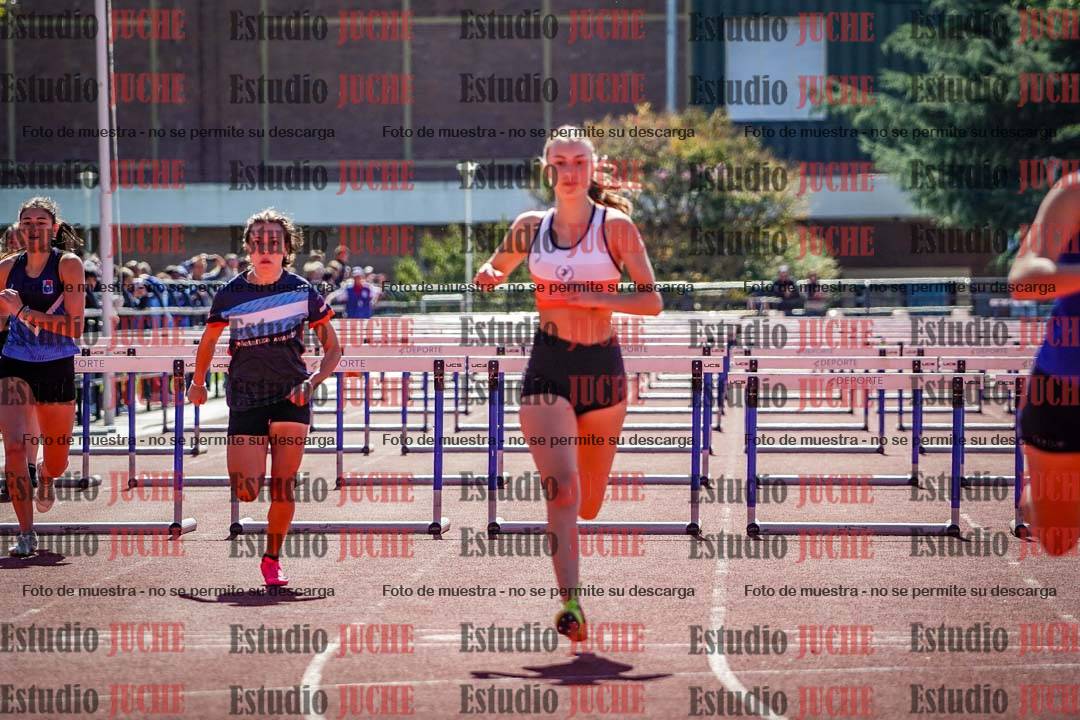 Fotos de los 100 m con vallas de mujeres