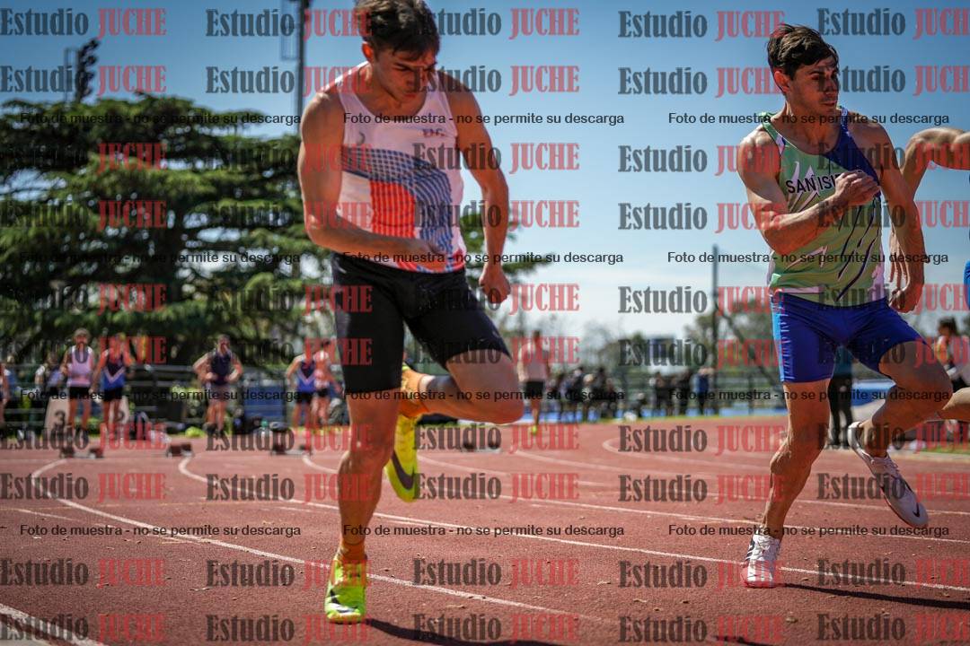 Fotos de los 100 m llanos de varones