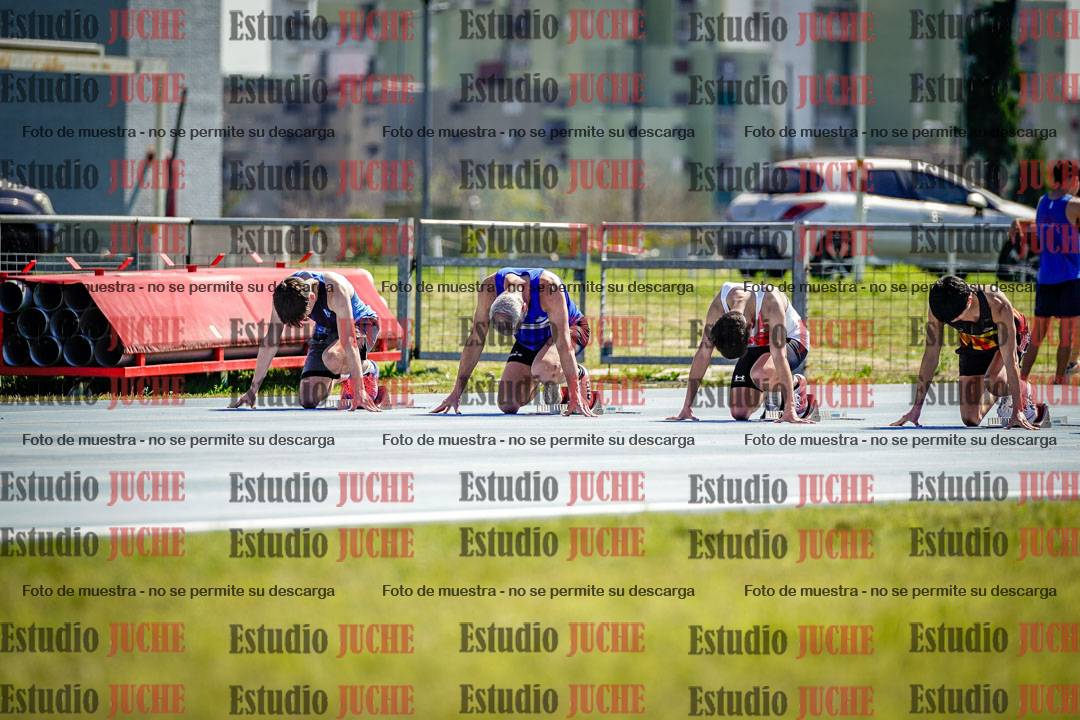 Fotos de los 100 m llanos de varones