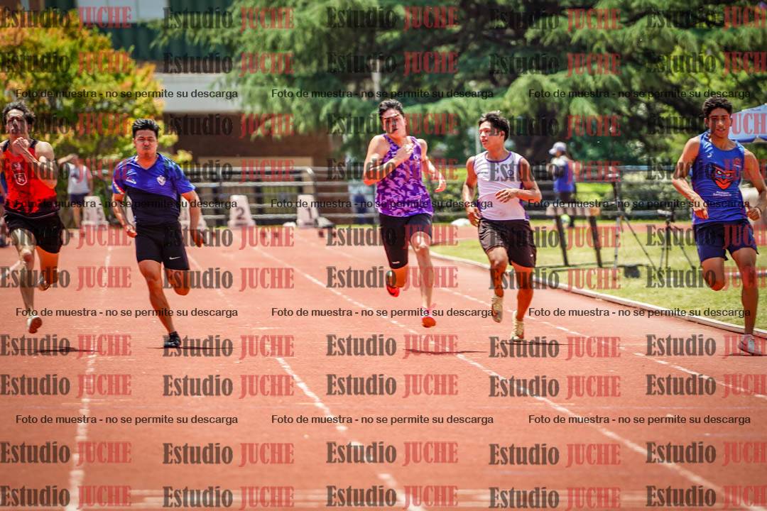 Fotos de los 100 m llanos de varones