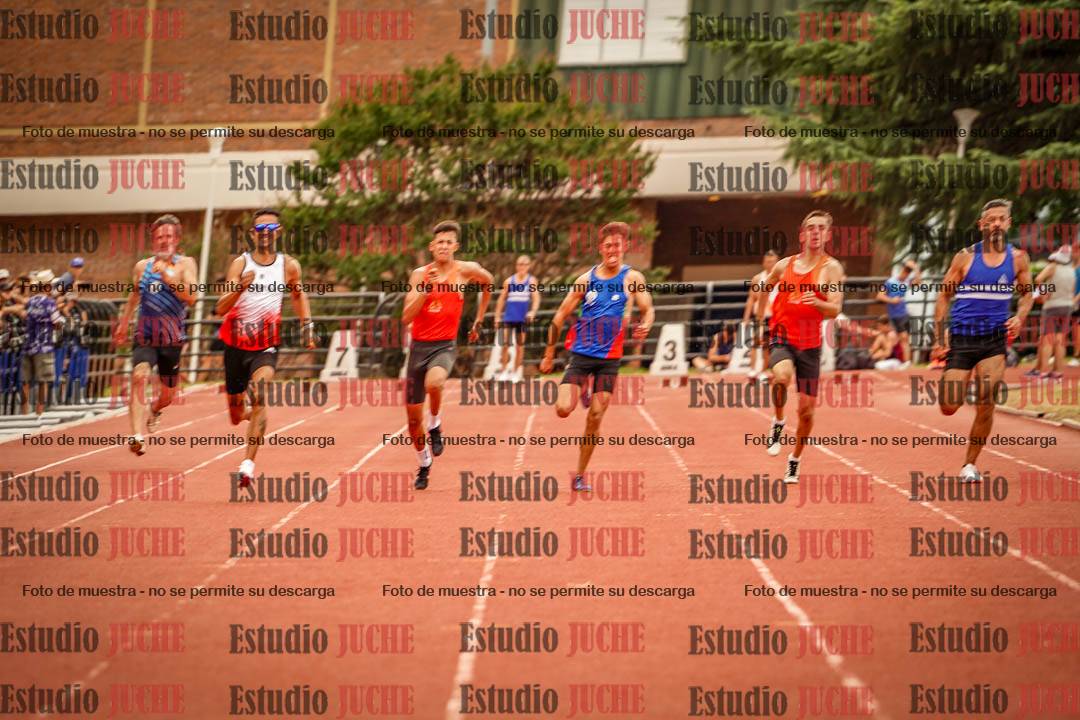 Fotos de los 100 m llanos de varones
