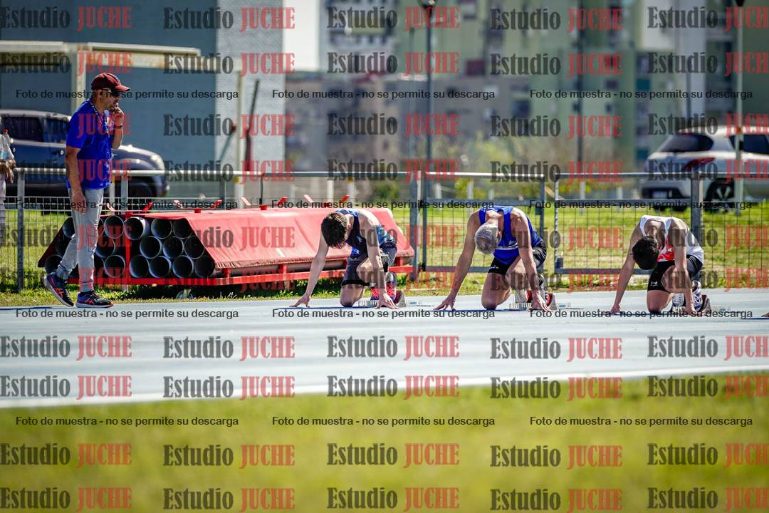 Fotos de los 100 m llanos de varones