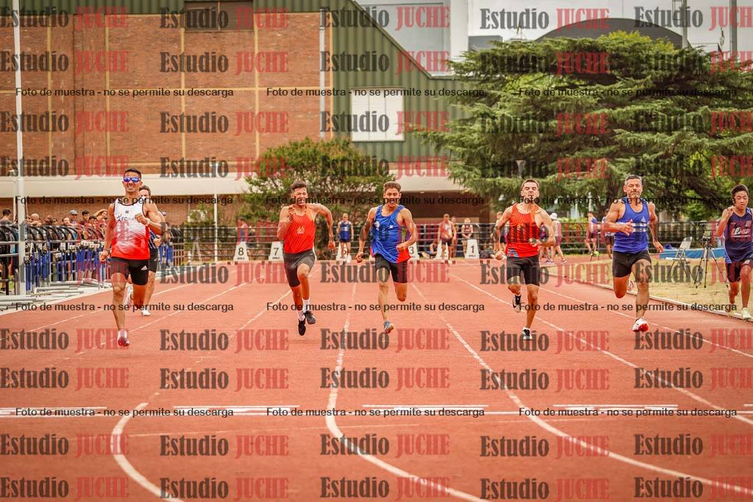 Fotos de los 100 m llanos de varones