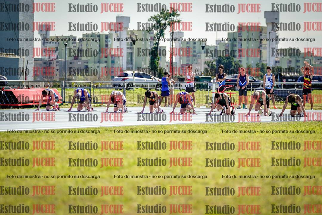 Fotos de los 100 m llanos de varones