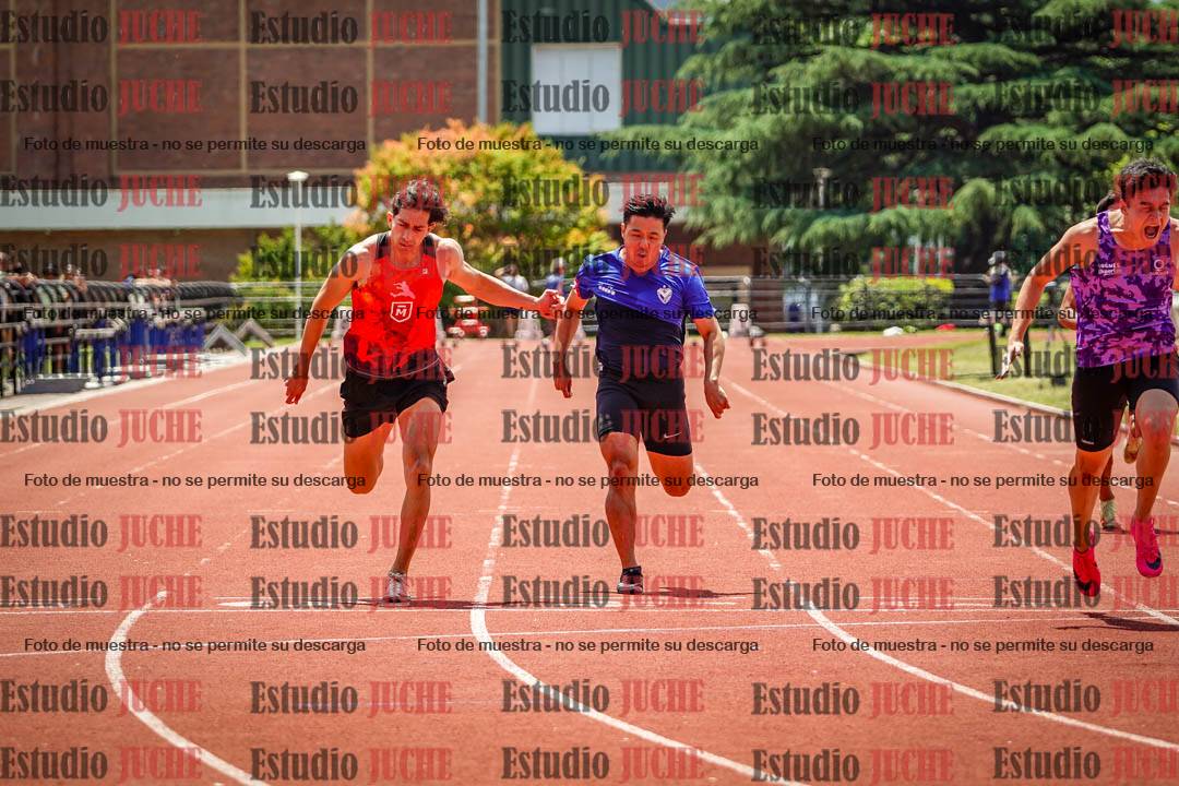 Fotos de los 100 m llanos de varones