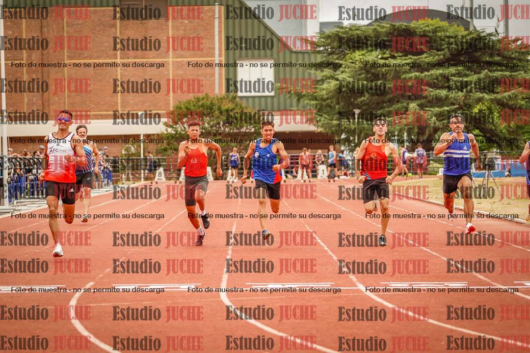 Fotos de los 100 m llanos de varones