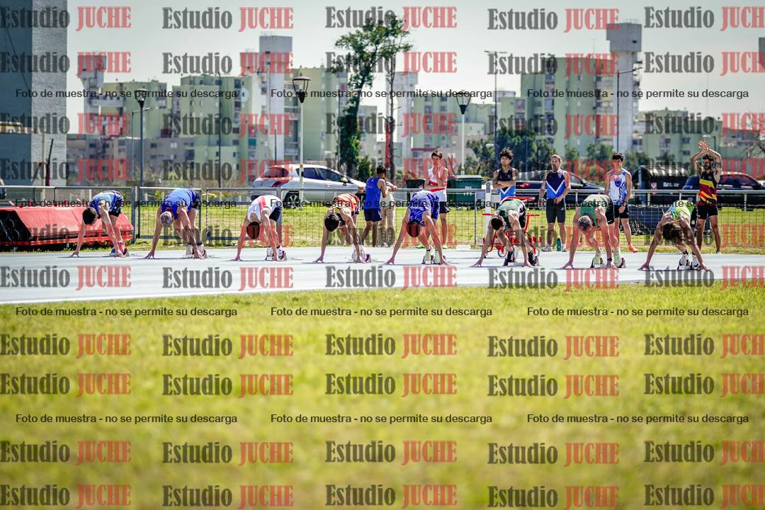 Fotos de los 100 m llanos de varones