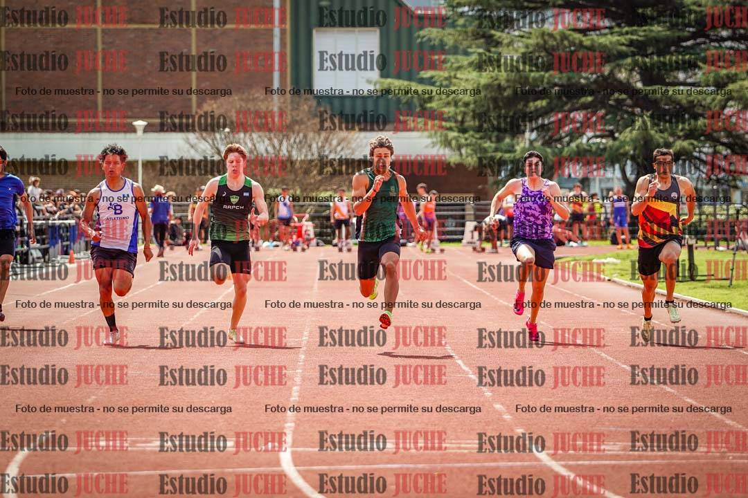Fotos de los 100 m de varones