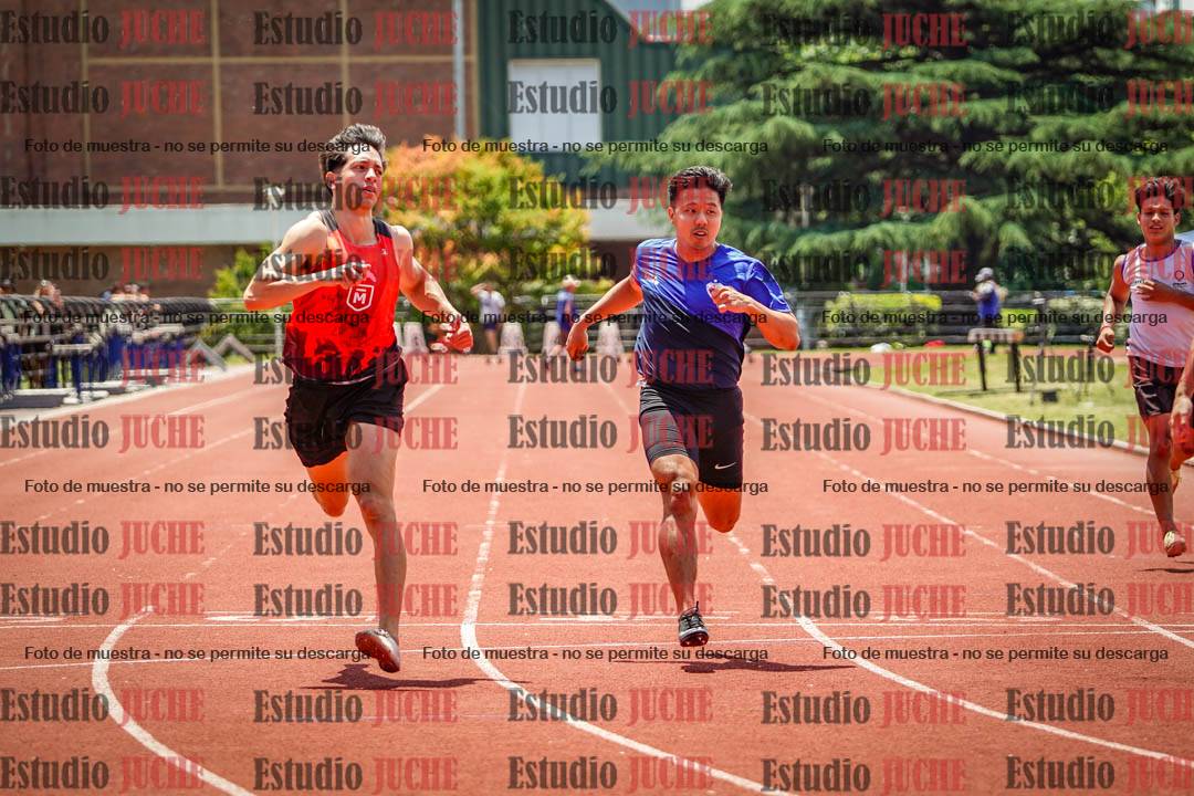 Fotos de los 100 m llanos de varones